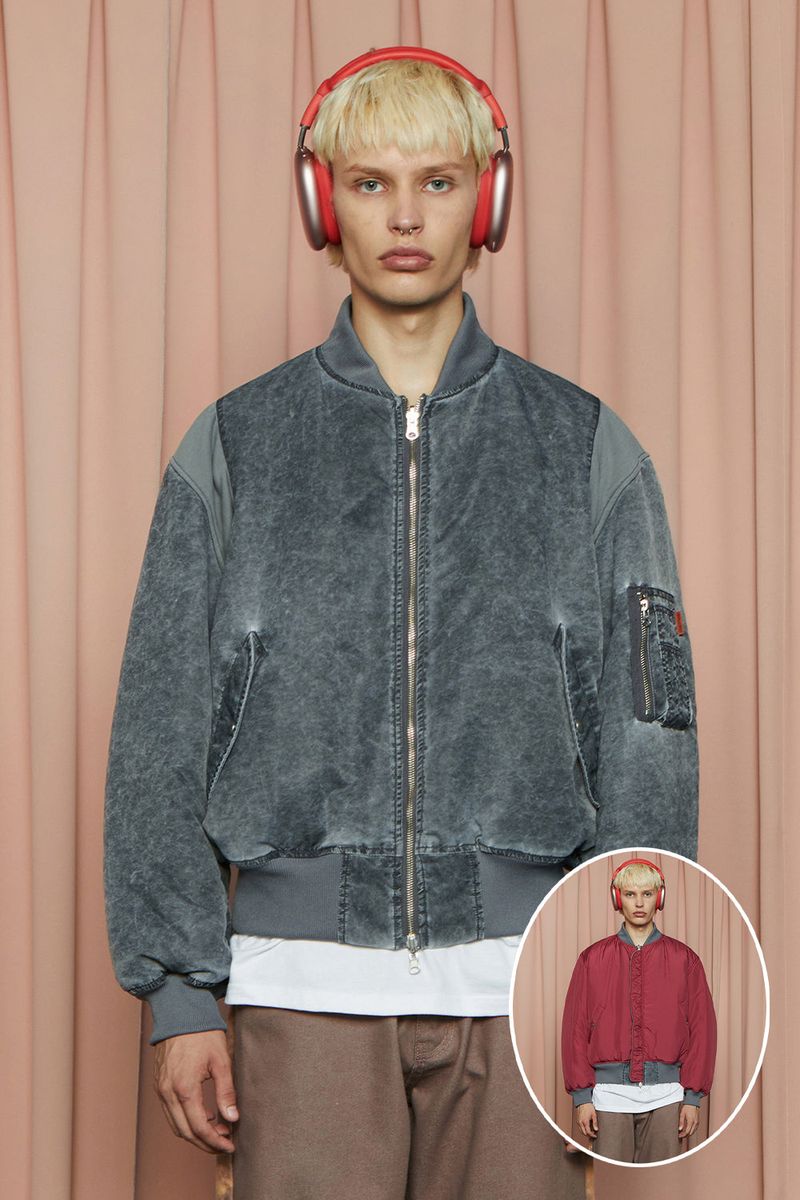 PIGMENT MA-1 JUMPER / CHARCOAL