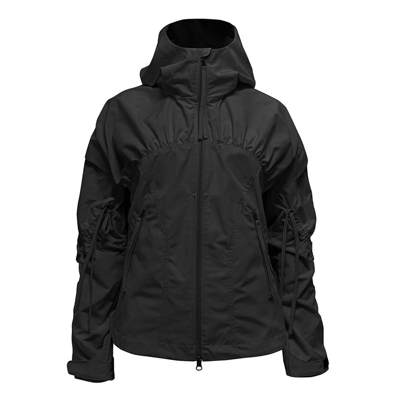 JUNGDO(ジョンド)の「BIKER SHIRRING JACKET. BLACK(Jackets/Outerwear)」