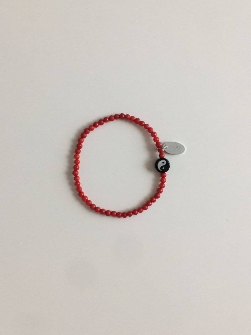 YIN N YANG RED BRACELET