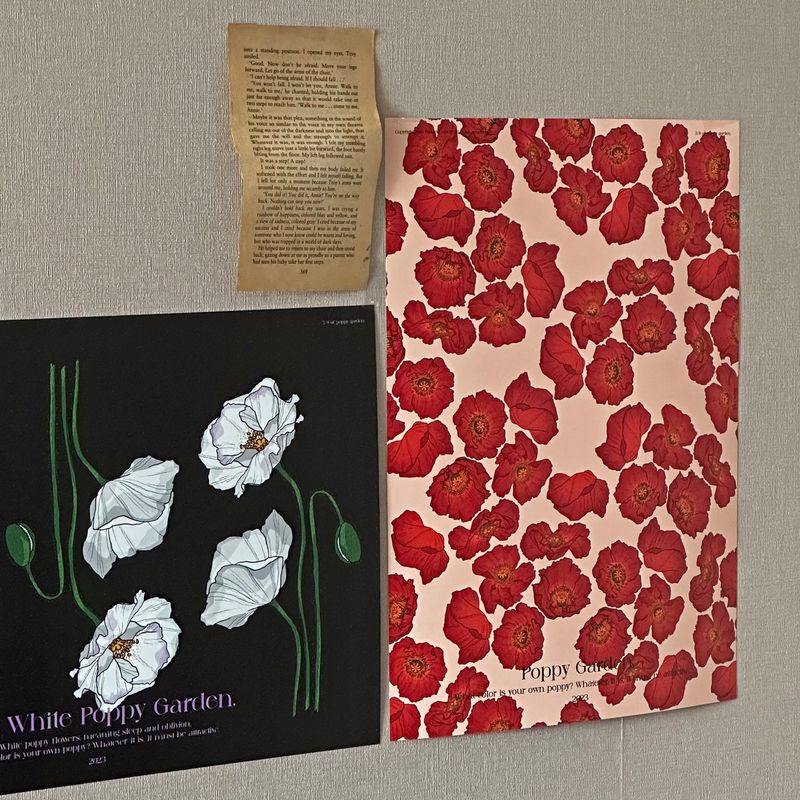 Red Poppy (Deco Paper) A3 POSTER