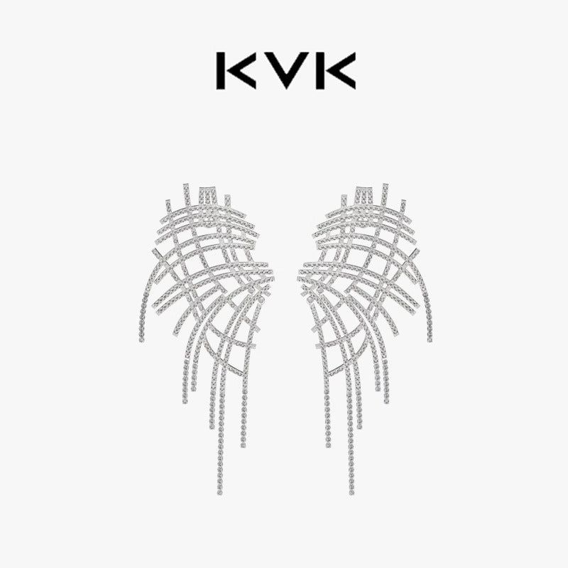 KVK（ケーブイケー）の「KVK ザネットメッシュ シリーズ メッシュタッセルピアス（アクセサリー）」