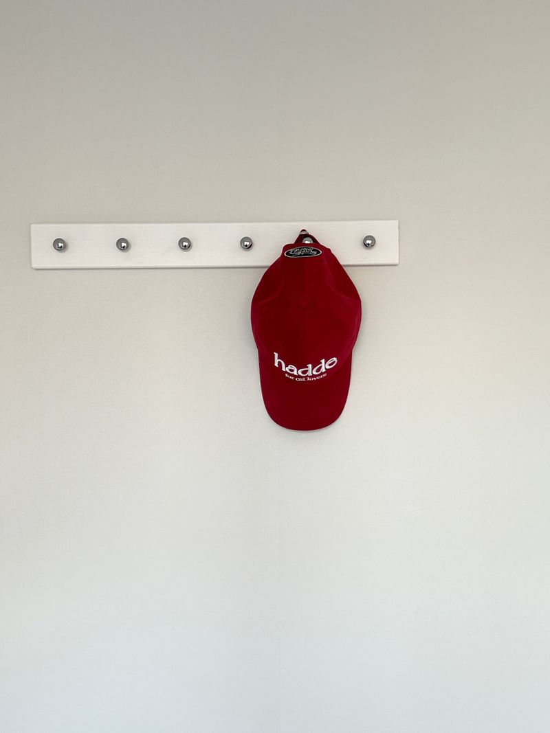 FOR CAT LOVERS RED BALL CAP