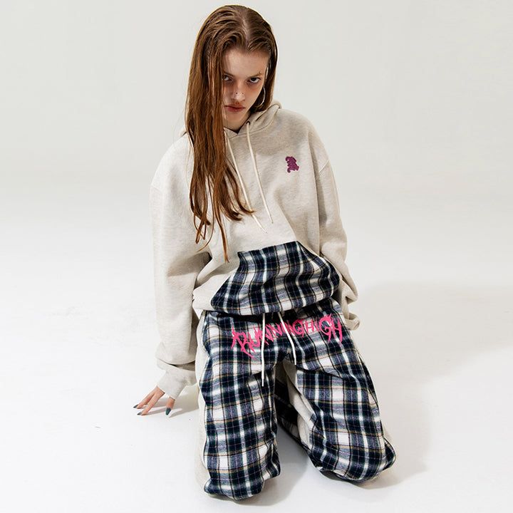 CHECK POINT WIDE JOGGER PANTS
