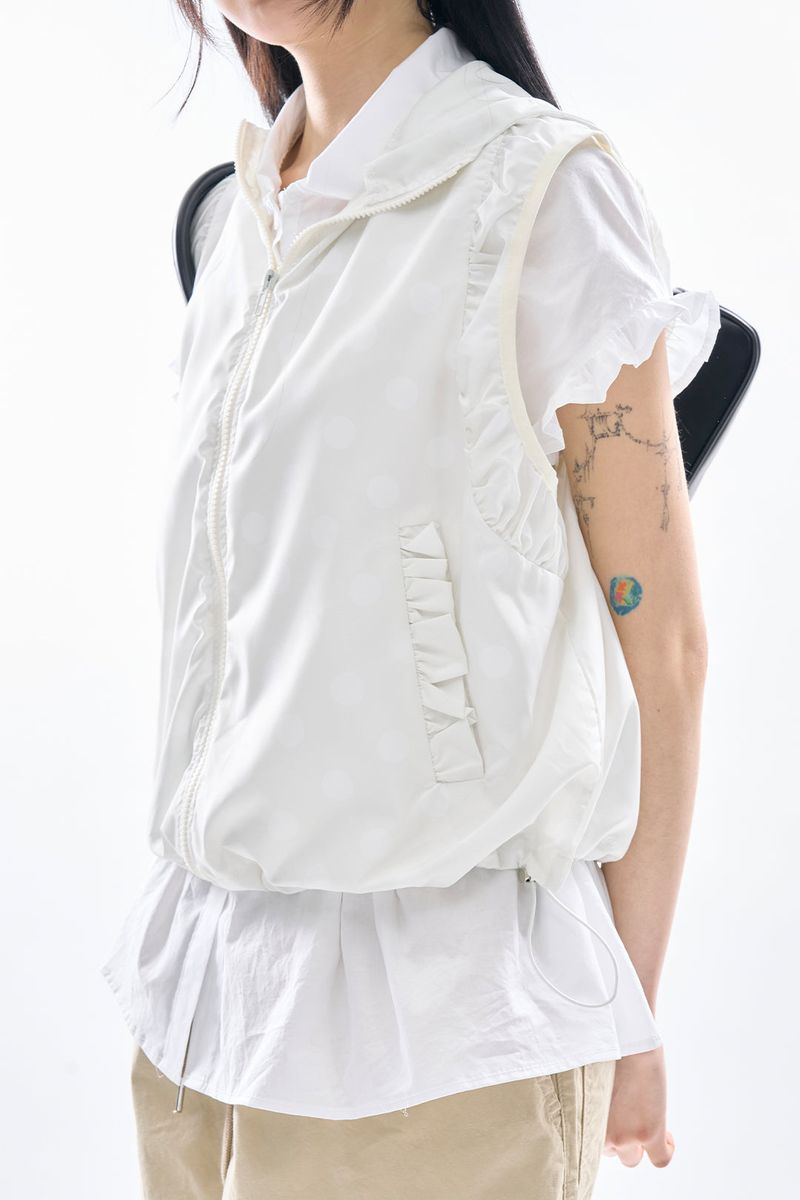 Vento dot hoodie vest