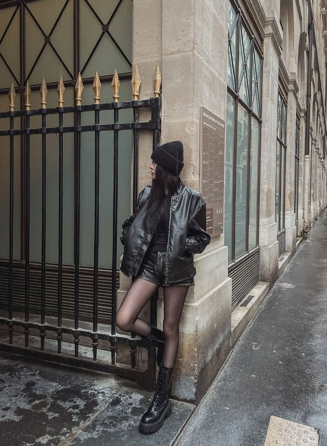 Villa Hand Washing Leather Biker Jacket