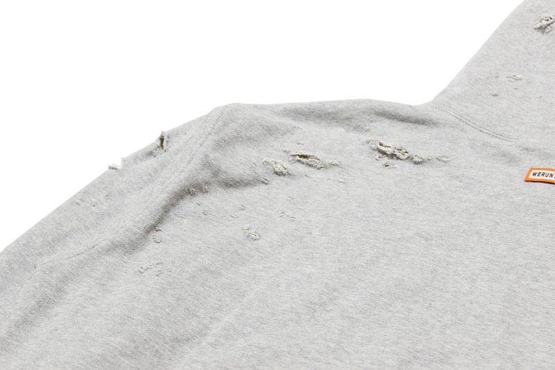 damage hoodie (gray)
