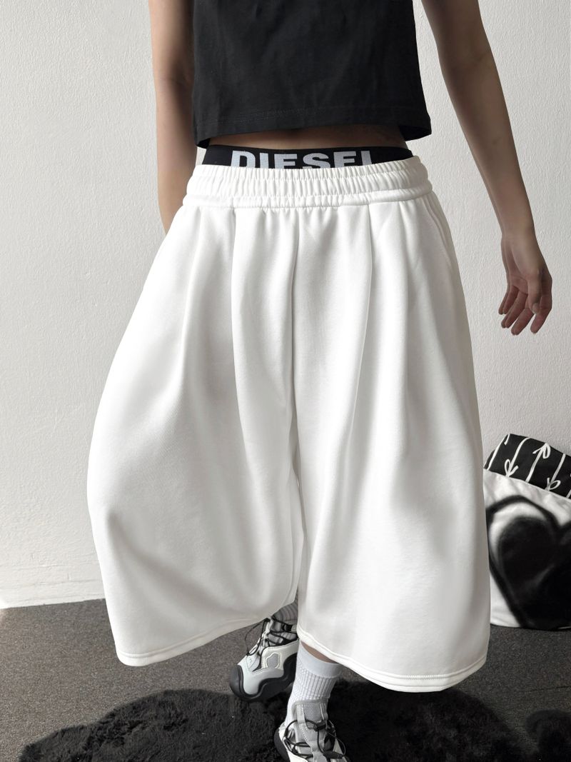 Ice-Knowing Side/Back Pintuck Balloon Bermuda Shorts 4color