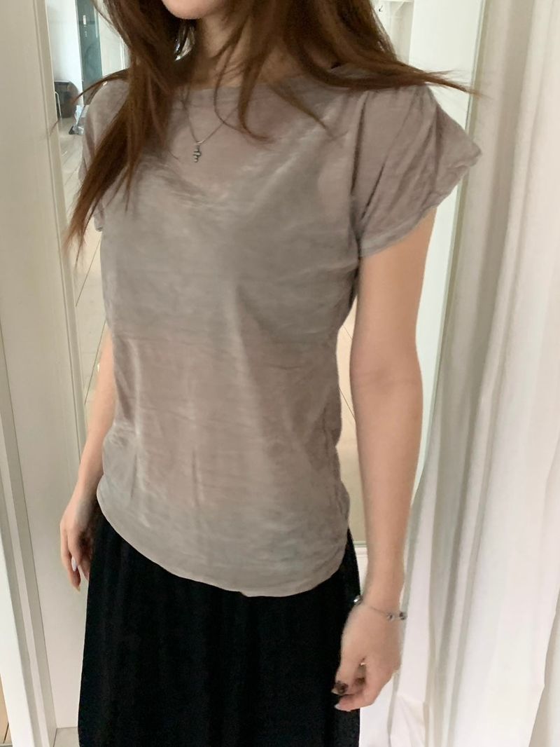 Velvet Cowl Neck Top