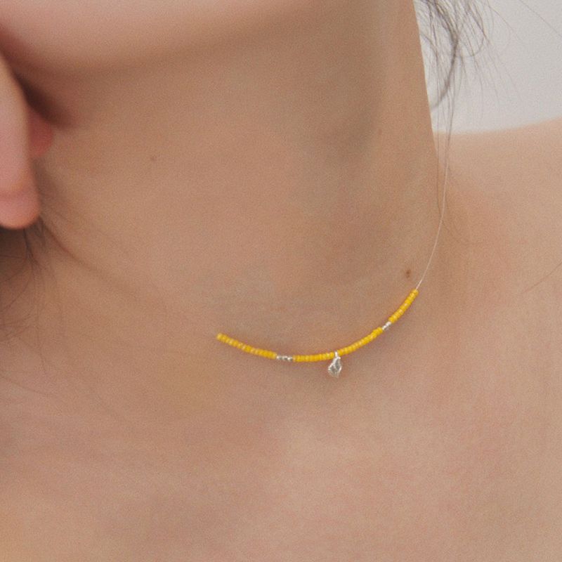 ccnmade（チェチャンナムメイド）の「ヌードグラスビーズネックレス（アクセサリー）」