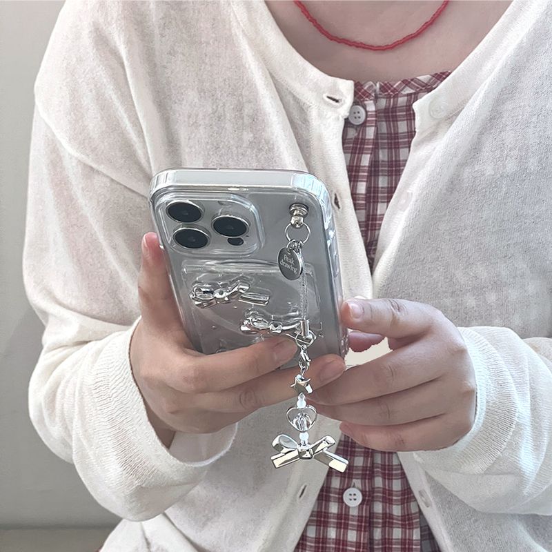 [Handmade] Star ribbon phone keyring
