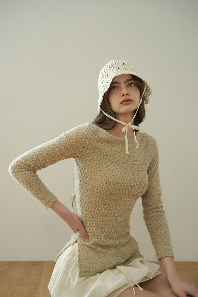 IDA bucket hat_ivory