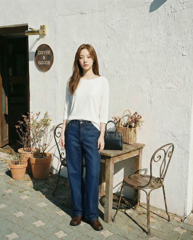  2ND REPRODUCTION PRE-ORDER DEEO BLUE MIDE-WAISTED STRAIGHT DENIM code 26202