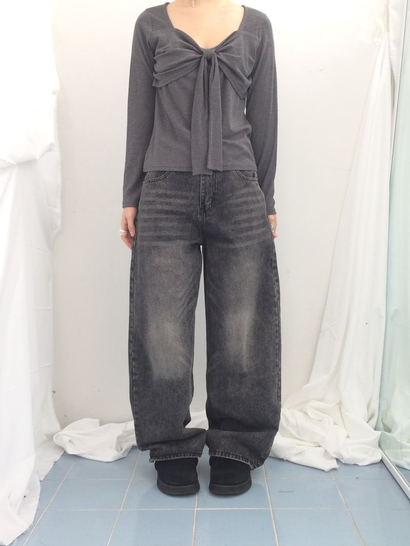 drape ribbon top