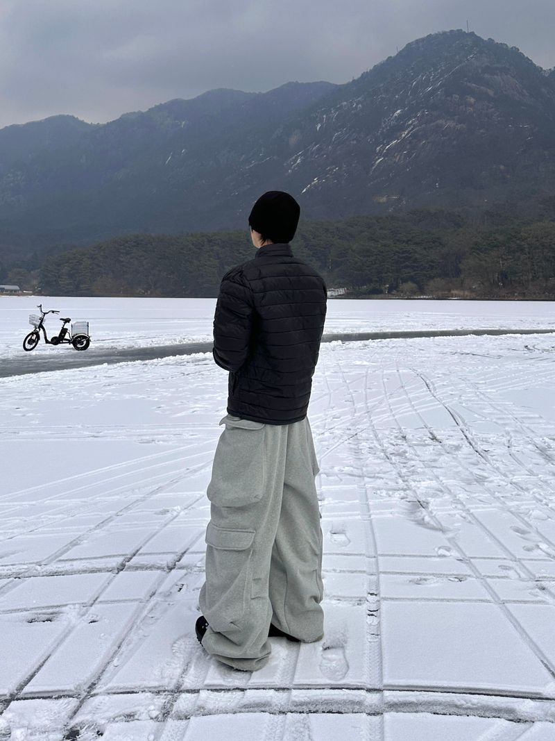 Double Pocket Multi Cargo Sweatpants 4C
