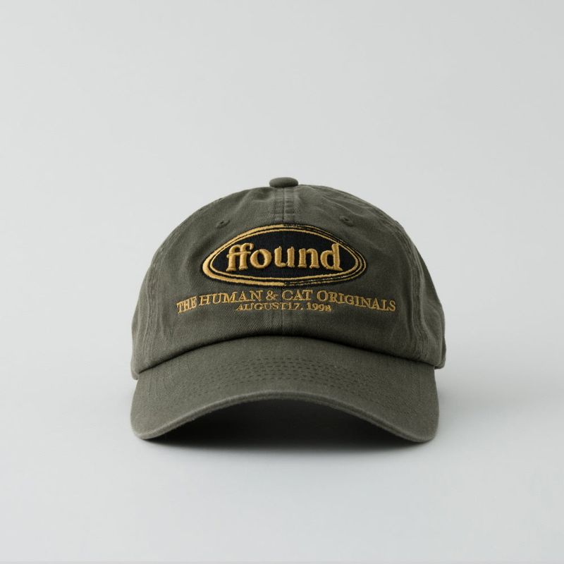 Human & Cat(ヒューマン&キャット)の「FFOUND WASHED VINTAGE BALL CAP / KHAKI(Hats)」