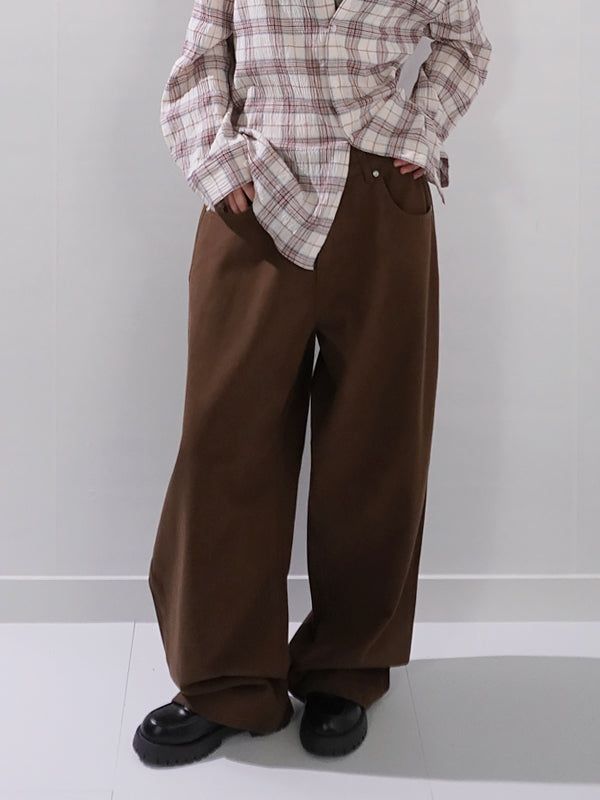 KIXI（キッシー）の「(UNISEX) Bristol Wide Cotton Pants（Pants）」