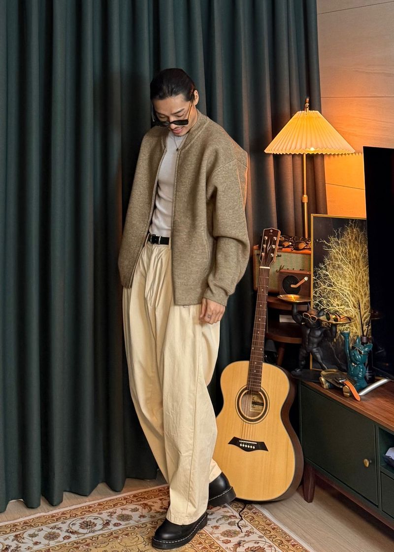 Perion Round Two-Way Cardigan 5COLOR