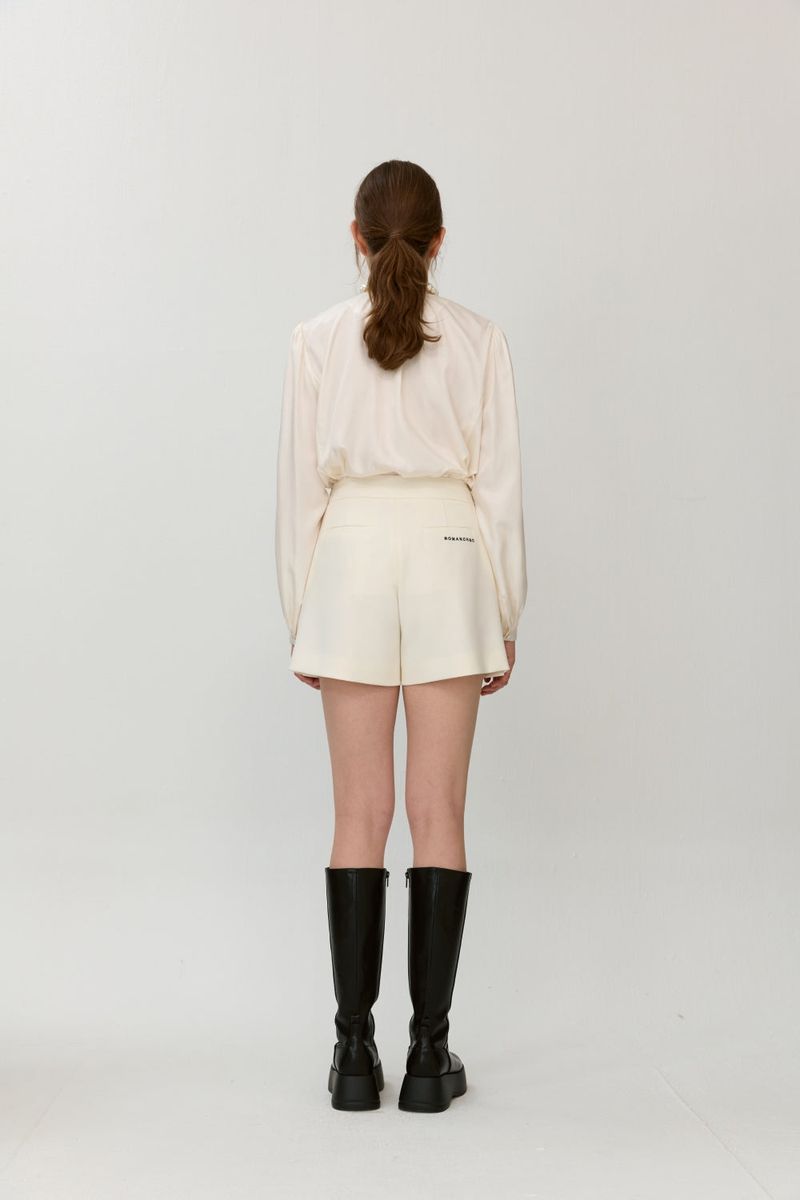 Satin scarf blouse