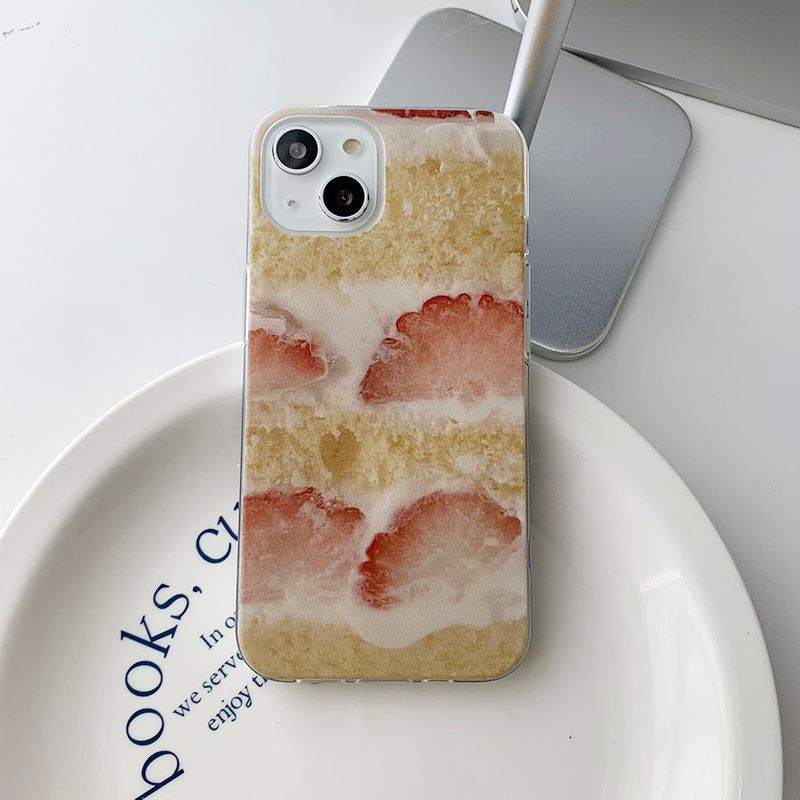 withsome（ウィズサム）の「ケーキ　ストロベリーケーキスプリンクルフォンケース（スマホグッズ/小物）」