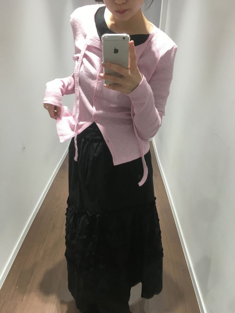 Ribbed Strap Cardigan (6color)