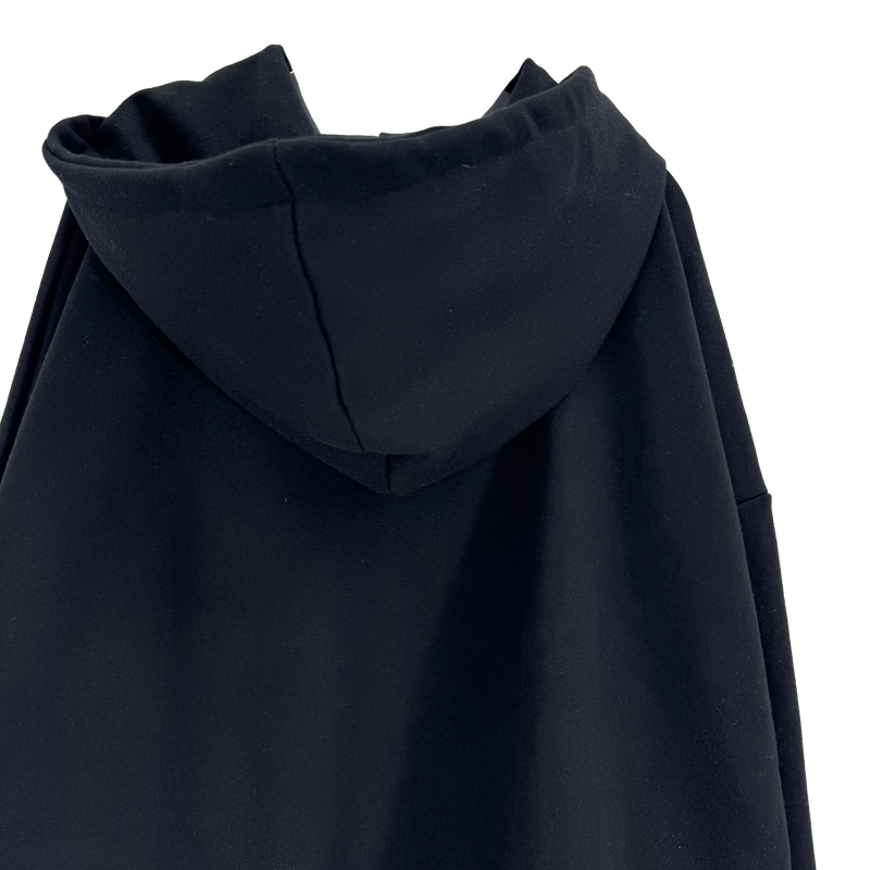 big cross cropped hoodie