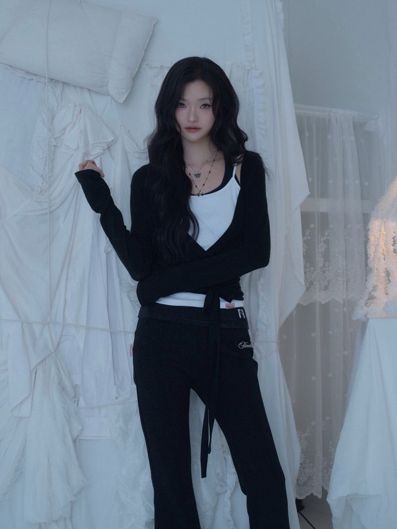 Swan Sheer Wrap Cardigan