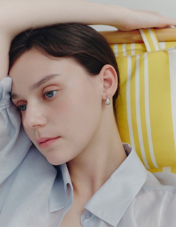 26SS★ H Edition (W) Volume Lune Earrings