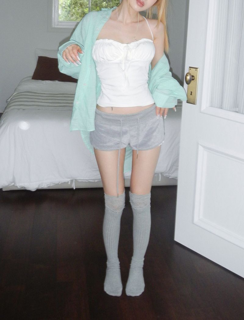 cinamon shirring top(4 color)