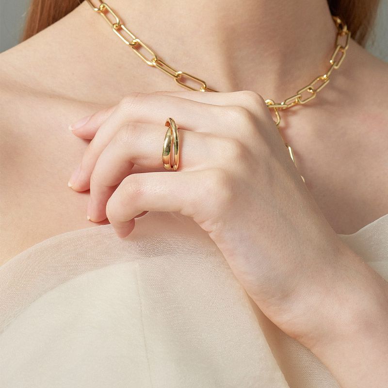 TWO HEART LINE RING_11