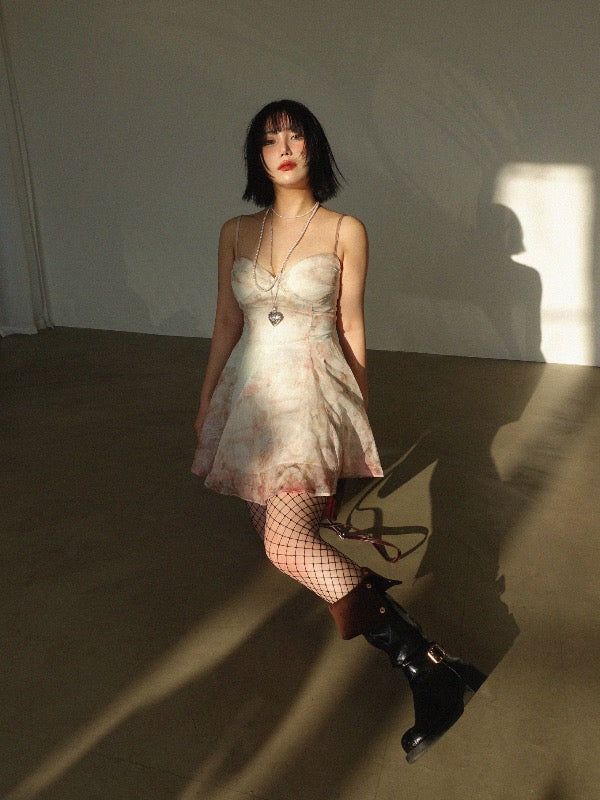 VIVIC（ビビク）の「BLOSSOM ORGANZA FLARE MINI DRESS（Dresses）」