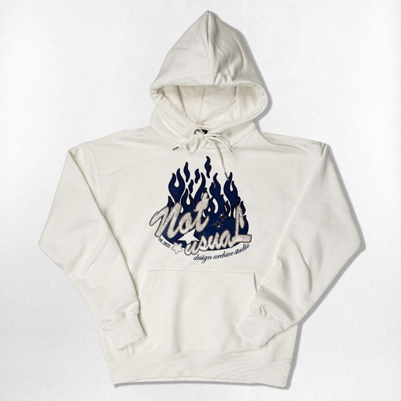 NOTUSUAL(ノットユージュアル)の「Silver Fire Over-fit Hoodie - 5COLOR(Tops)」