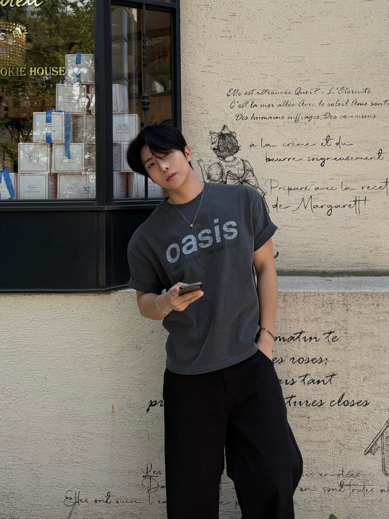 Oasis pigment crop short sleeve