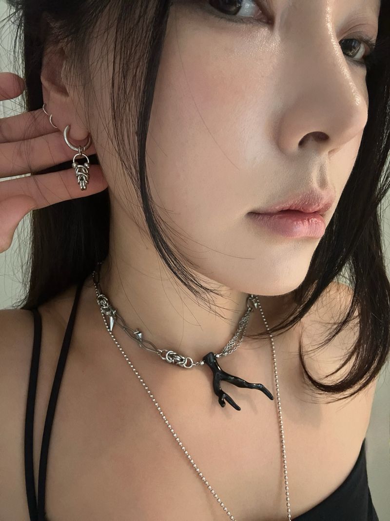 Spike Chainmail Earring