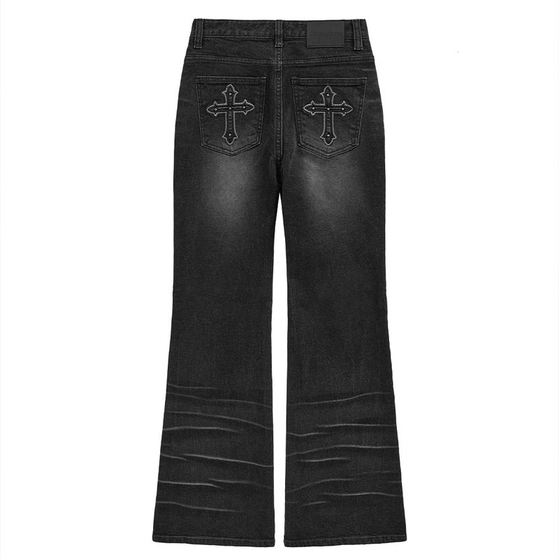 MIDNIGHT MOVE（ミッドナイトムーブ）の「cross boots cut (black)（Pants）」