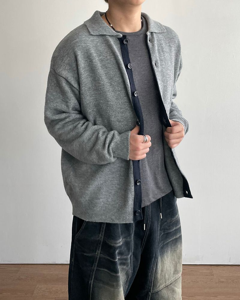 Combi Knit Cardigan