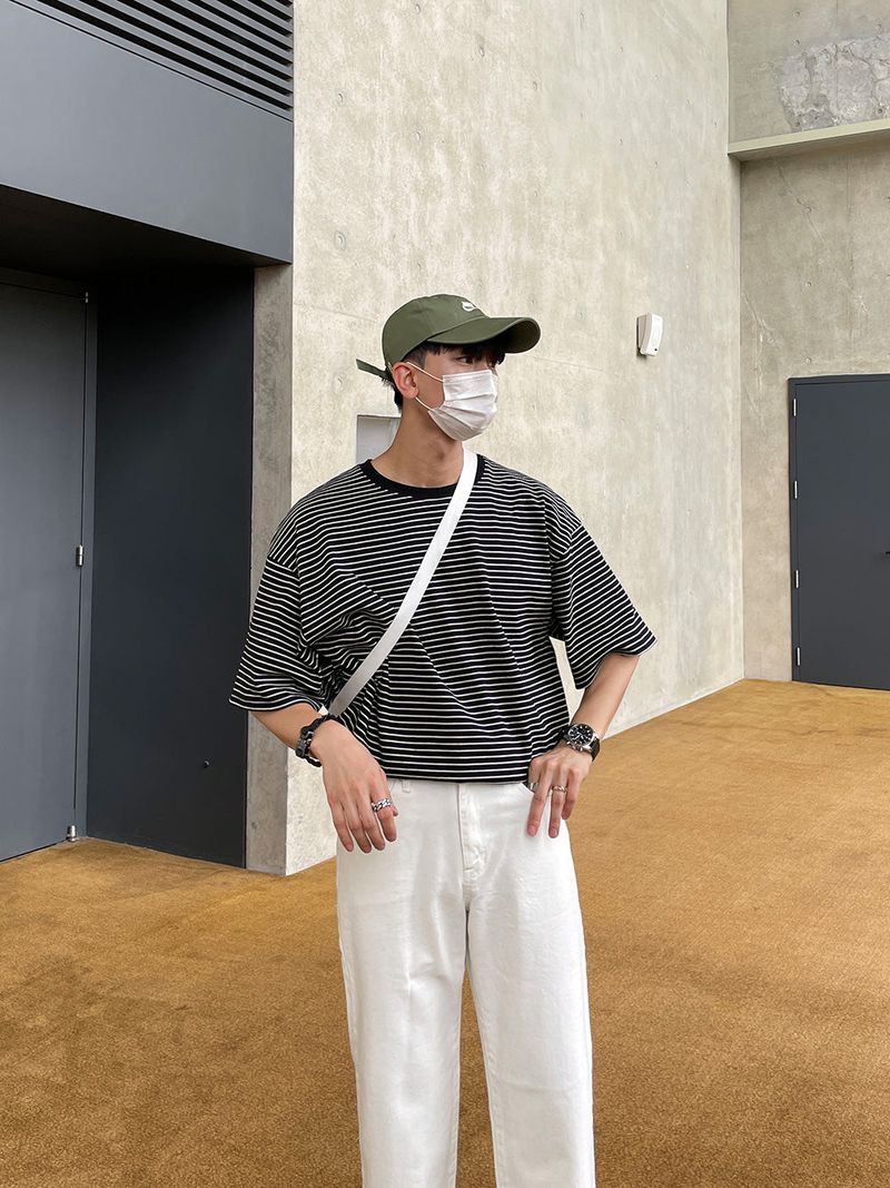 ASCLO(エジュクロ)の「Never Border Half Sleeve Box T Shirt (2color)(Tops)」