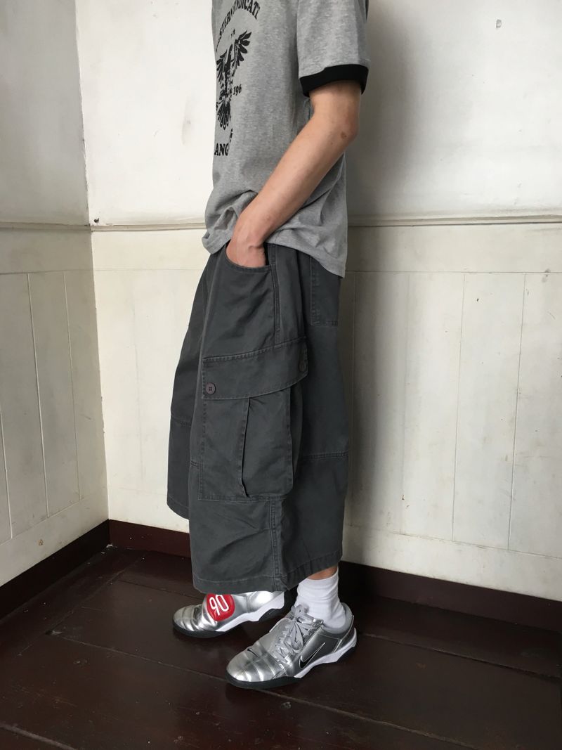 Niff Washed Wide Bermuda Pants 3C