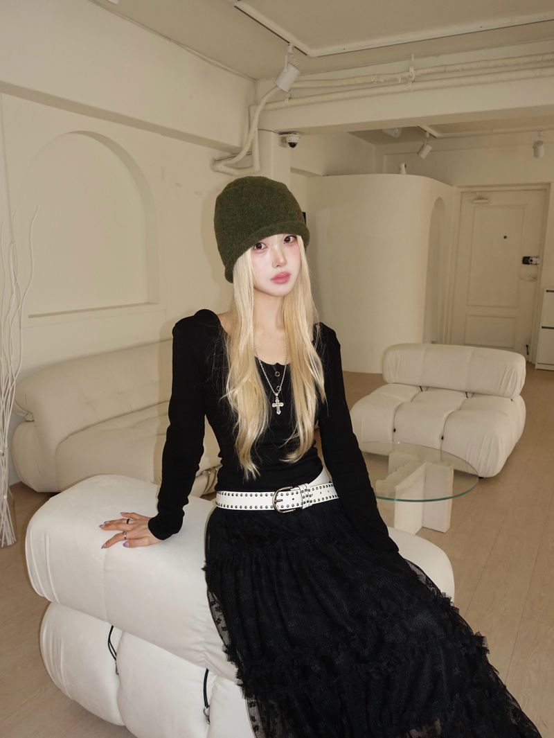 vintage wool beanie
