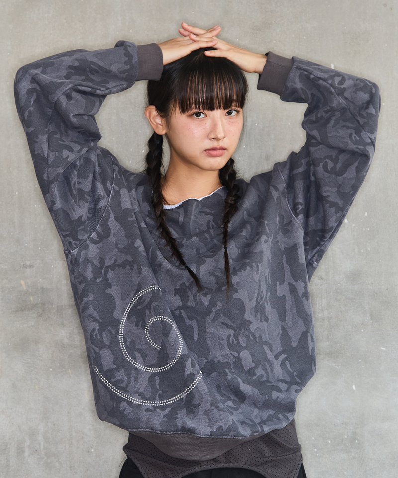 CAT TAIL CAMO OFF SHOULDER