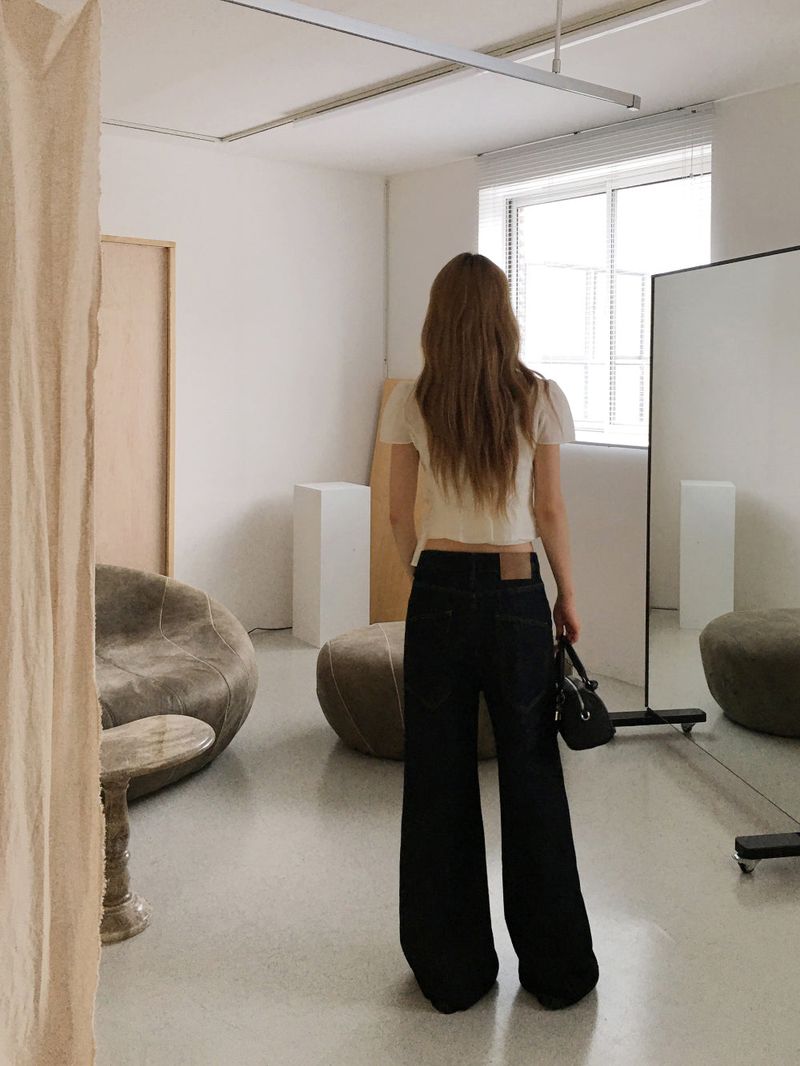 Drum non-fade wide denim