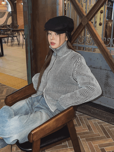 ULAN（ユレン）の「Doa Two Way Knit Zip-up（Tops）」