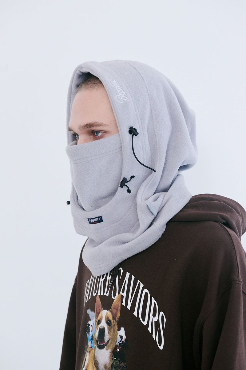 BSR2223FWHW001 BSRBT DOUBLE STRING HOODWARMER GRAY