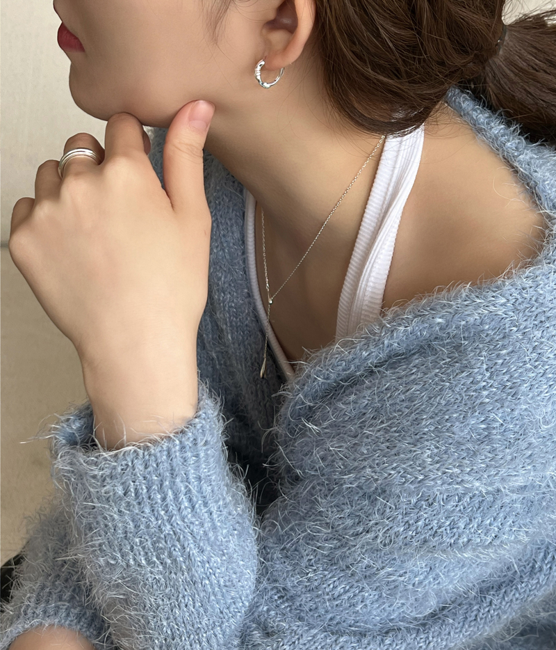 Piece earring (silver)