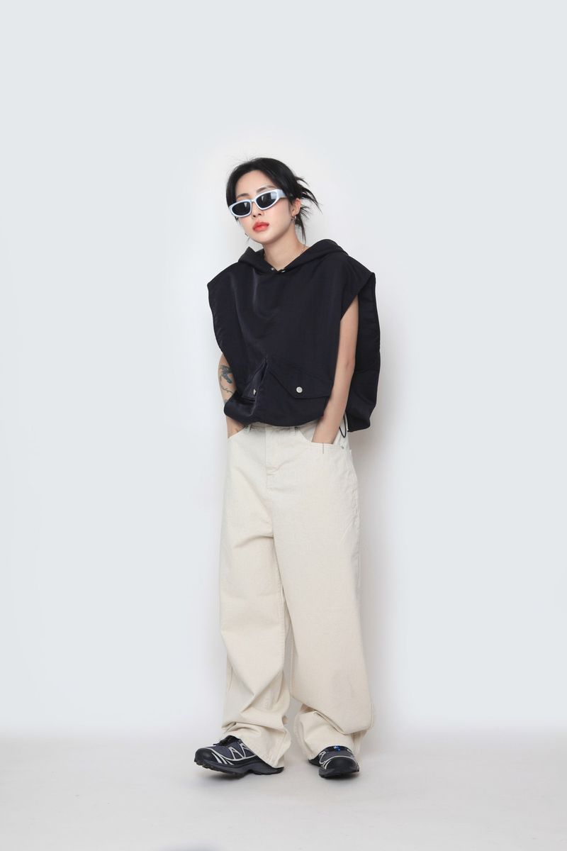 WASHIHO hooded pocket vest