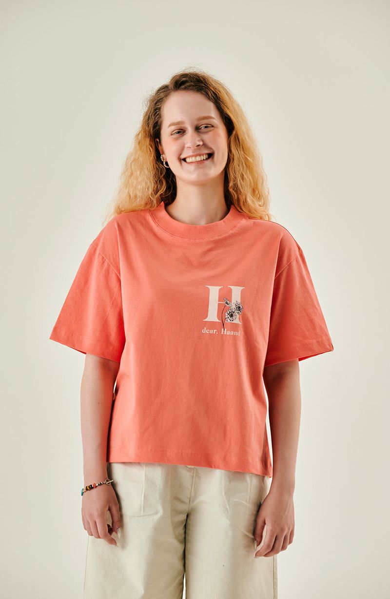 FLOWER GRAPHIC WASHED T-SHIRT