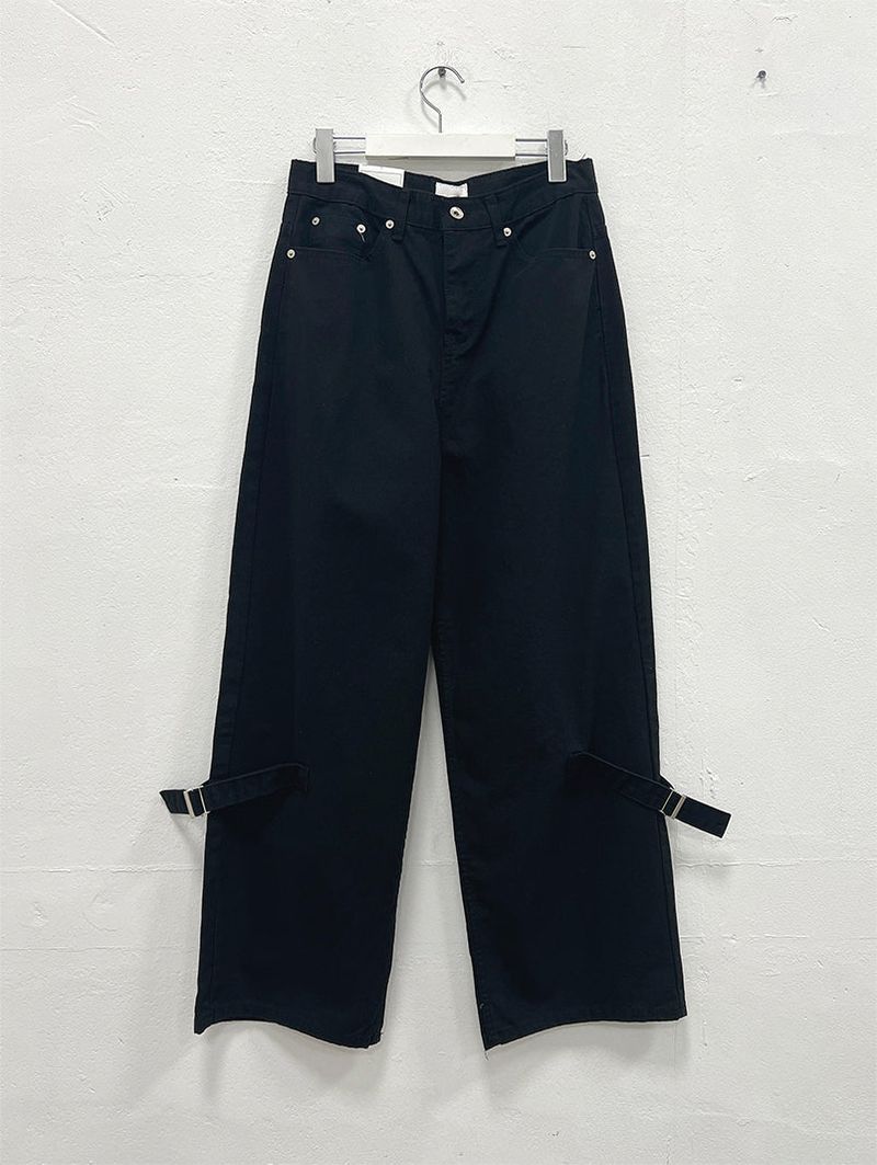 LEG BIJO COTTON WIDE PANTS (2C)