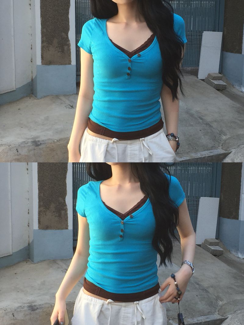 Candy Button Tee