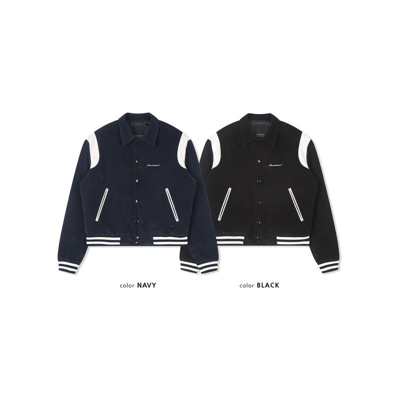 Signature varcity jacket(Black)