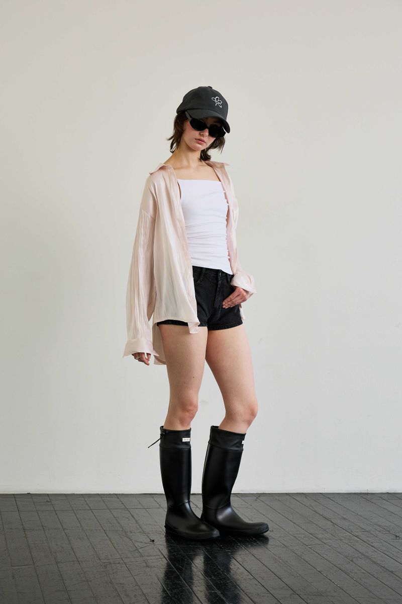 LUMINOUS OVERSIZED SHIRT / ROSE PINK