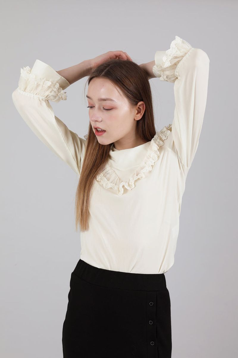 Lace Chiffon Blouse